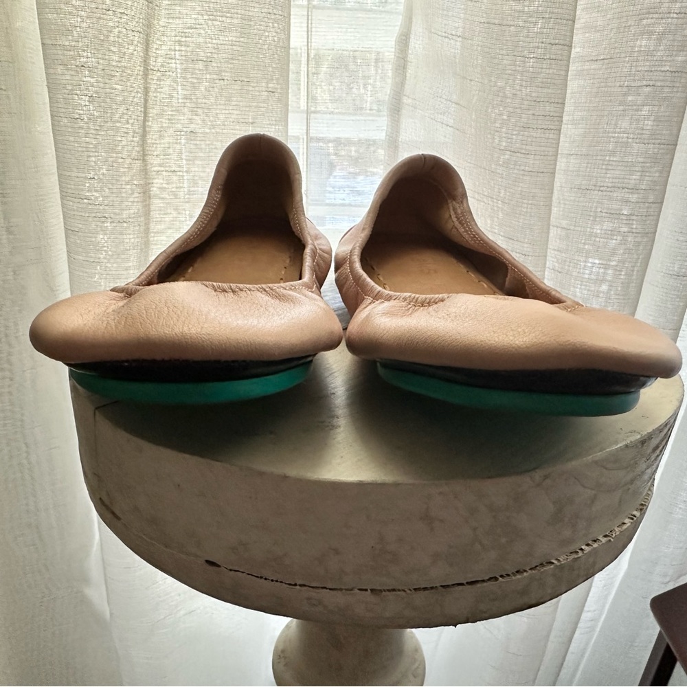 Tieks Light Pink Leather Flats - Picture 5 of 5